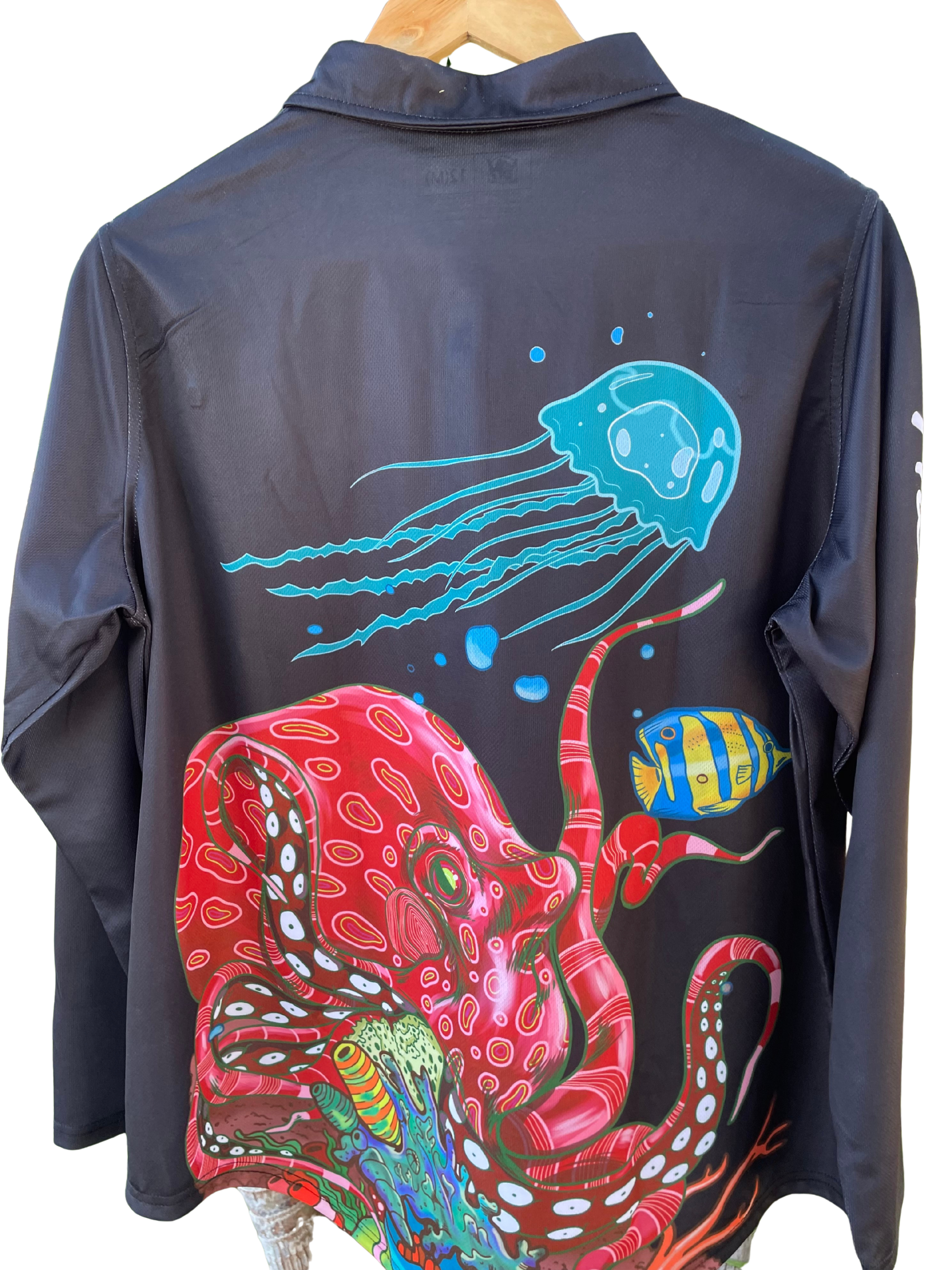 Seascape Fishing Shirt - Nursing